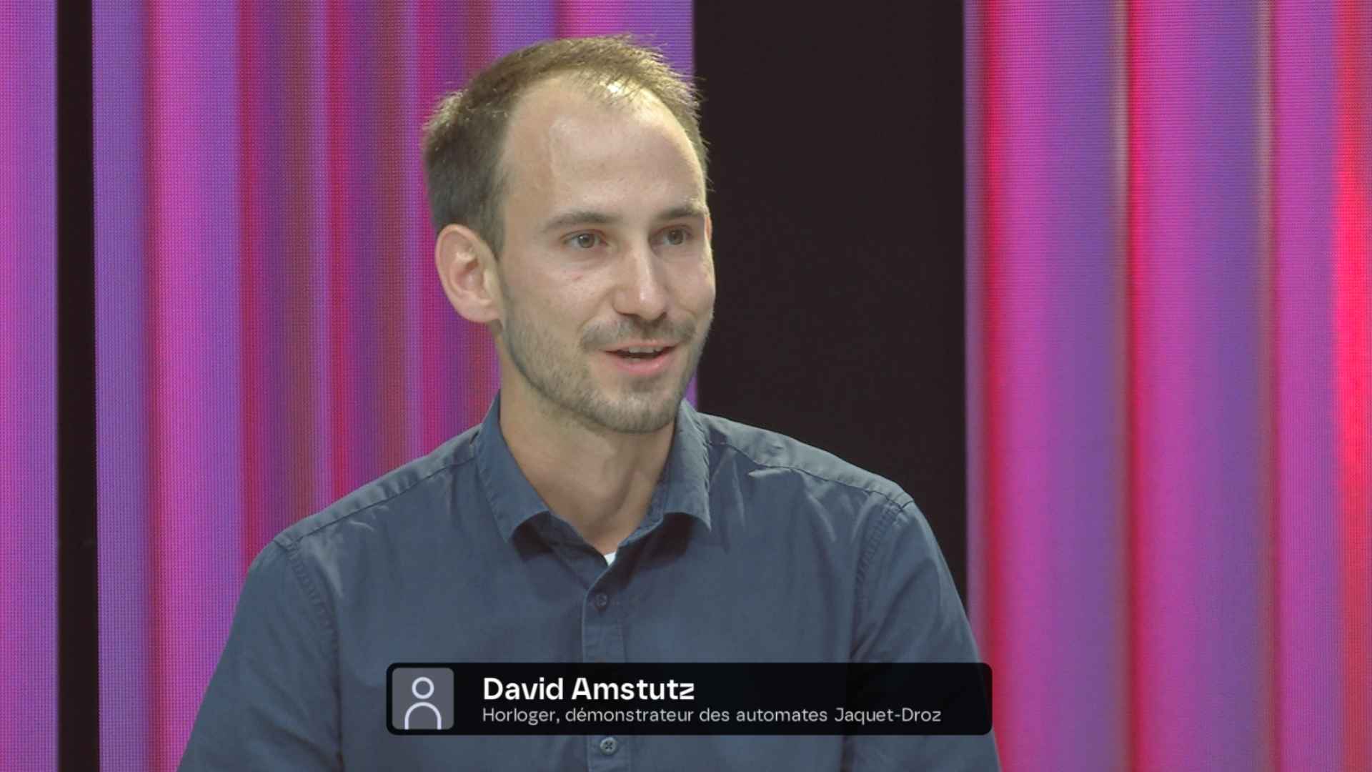 David Amstutz - horloger, démonstrateur des automates Jaquet-Droz - canalalpha.ch